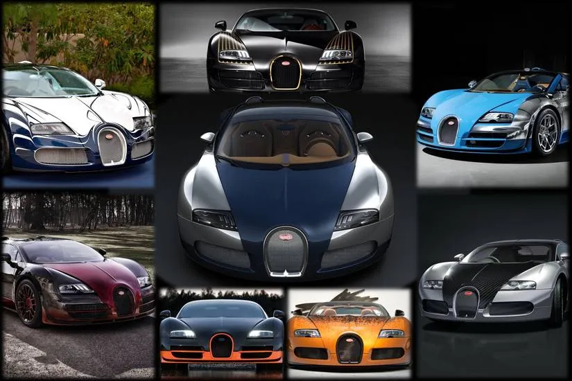 Bugatti Veyron r&oacute;żne wersje
