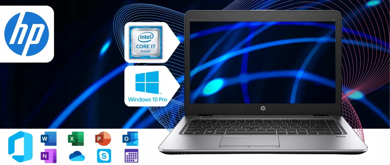 Laptop z zainstalowanym systemem Windows 10