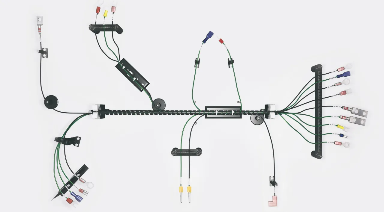 schemat procesu zamawiania wiązek elektrycznych