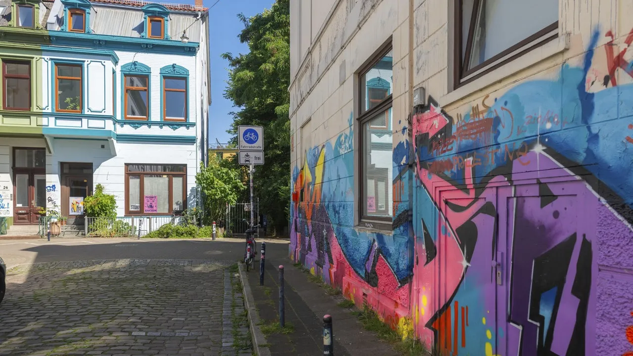 Graffiti Fassadengestaltung Beispiele Bremen