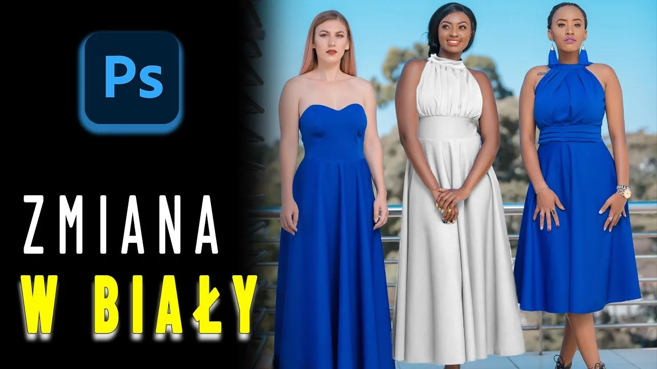 Zmiana koloru sukienki Photoshop