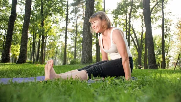 Szczęśliwa osoba ćwicząca fitness i dbająca o zdrowie