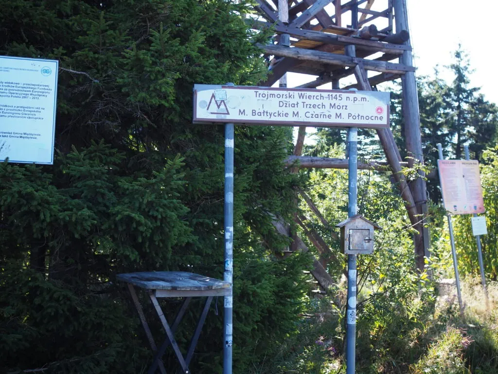 mapa szlak&oacute;w tr&oacute;jmorski wierch