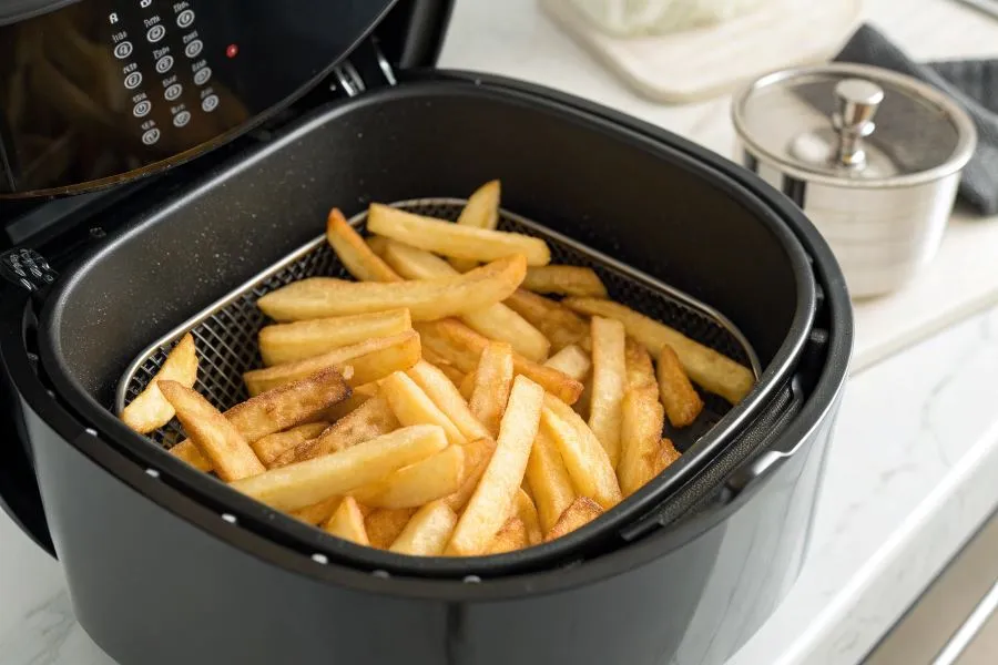 Dwuetapowe smażenie frytek w frytkownicy