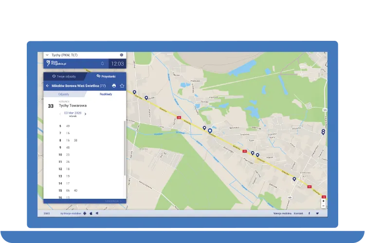 kiedyprzyjedzie.pl ostrołęka