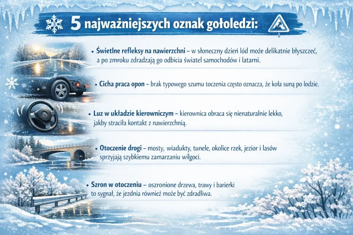 bezpieczna jazda na gołoledzi