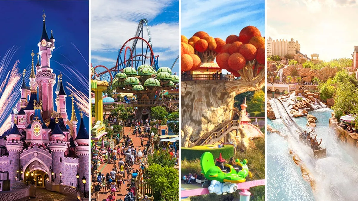 parcs d'attraction en France collage