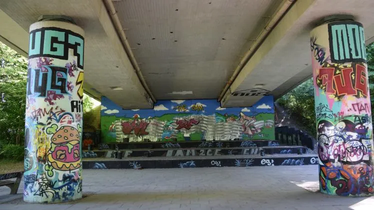 Legale Graffiti Murals Stadtverschönerung