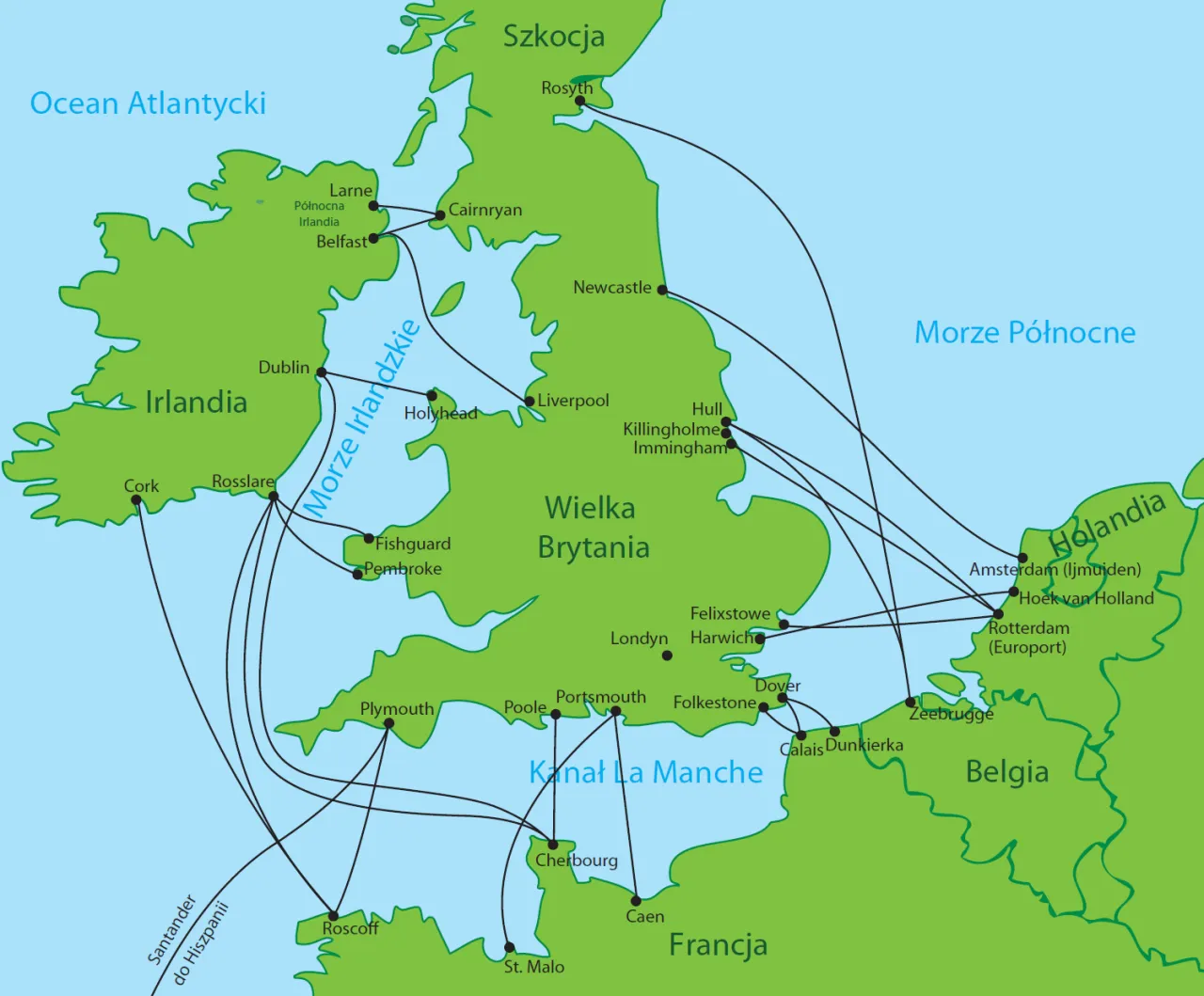 Mapa tras promowych Polska Anglia alternatywne