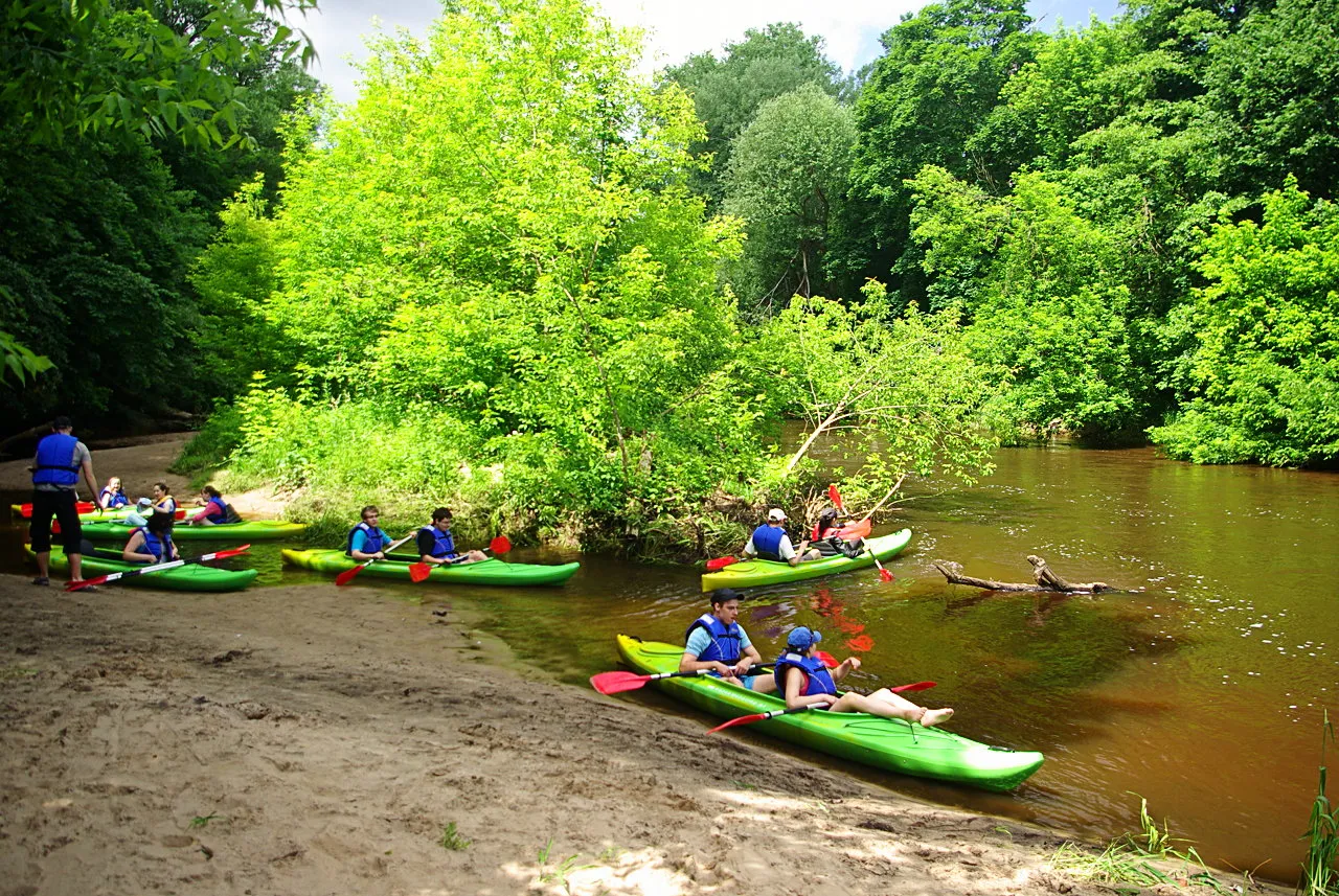 spływ kajakowy Świder krajobrazy
