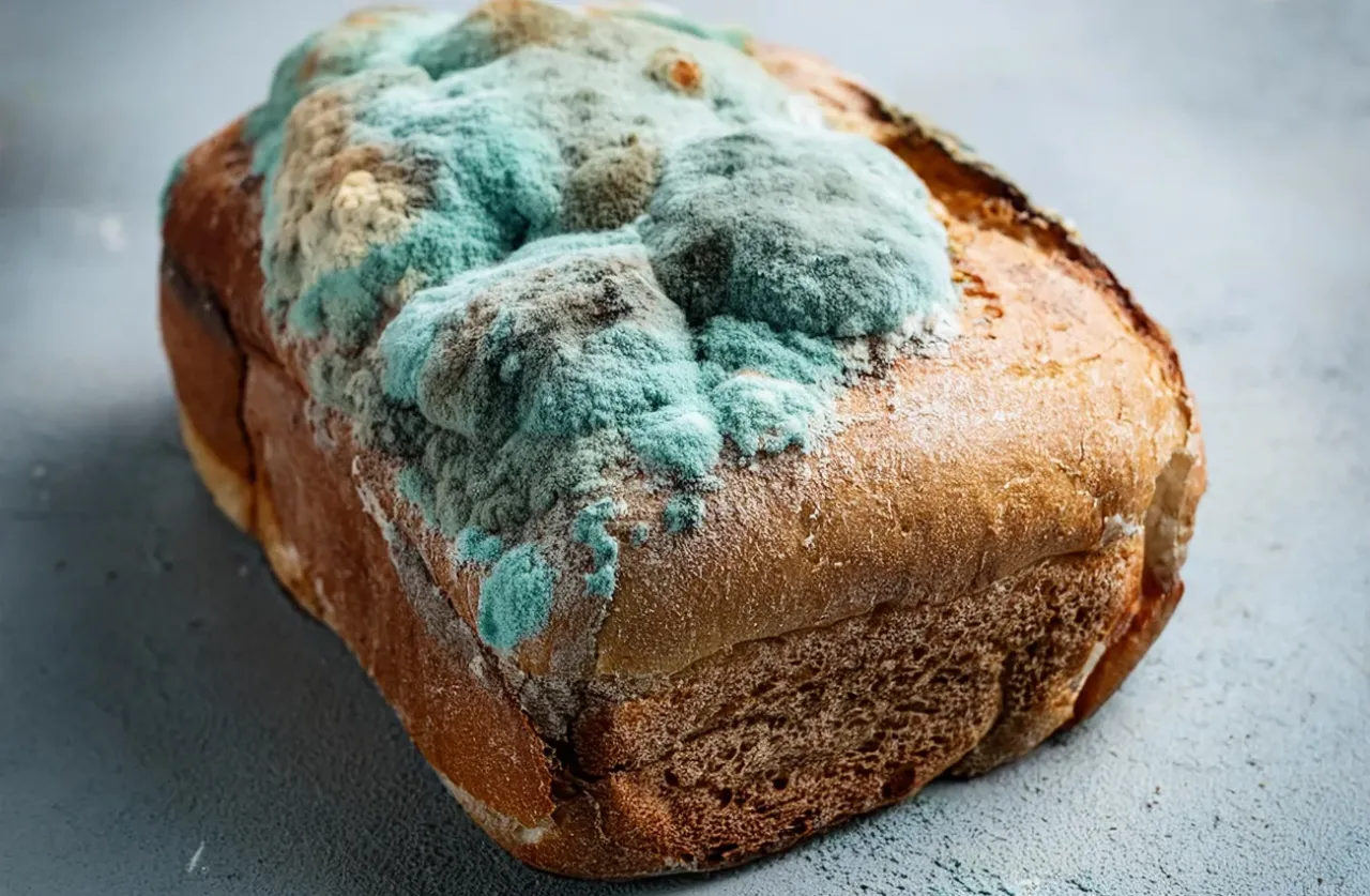 spleśniały chleb w chlebaku