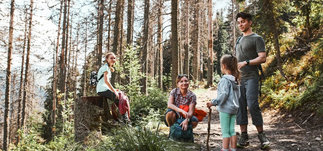 Rodzina z dziećmi w Karkonoszach