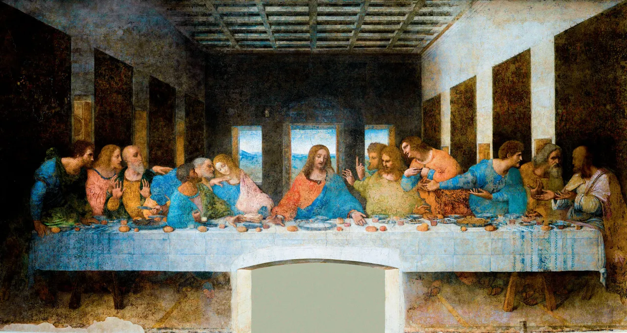 Ilustracje z Traktatu o malarstwie Leonarda da Vinci lub przykłady jego dzieł