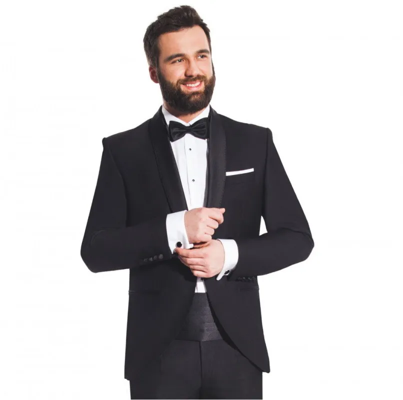 Męski str&oacute;j do opery por&oacute;wnanie black tie garnitur