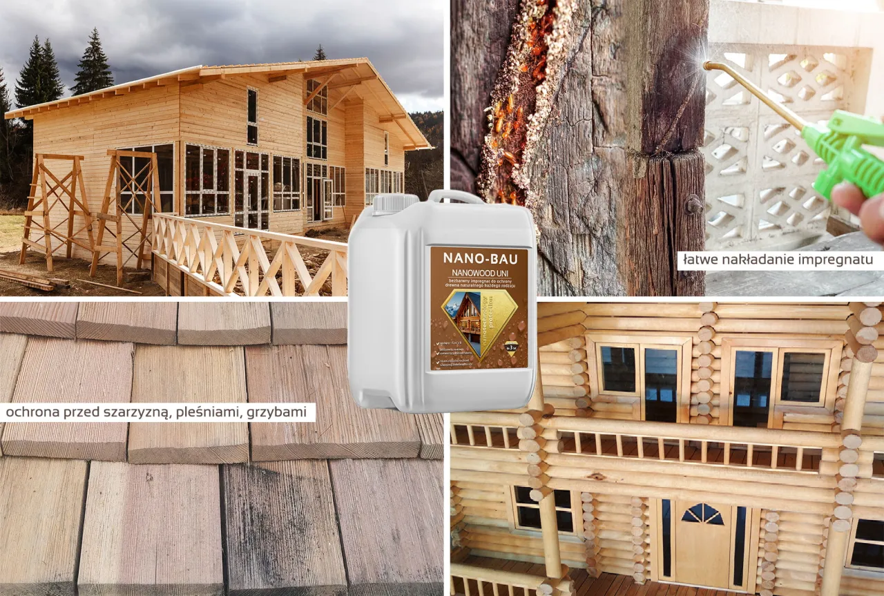 Impregnacja drewna domu z bali