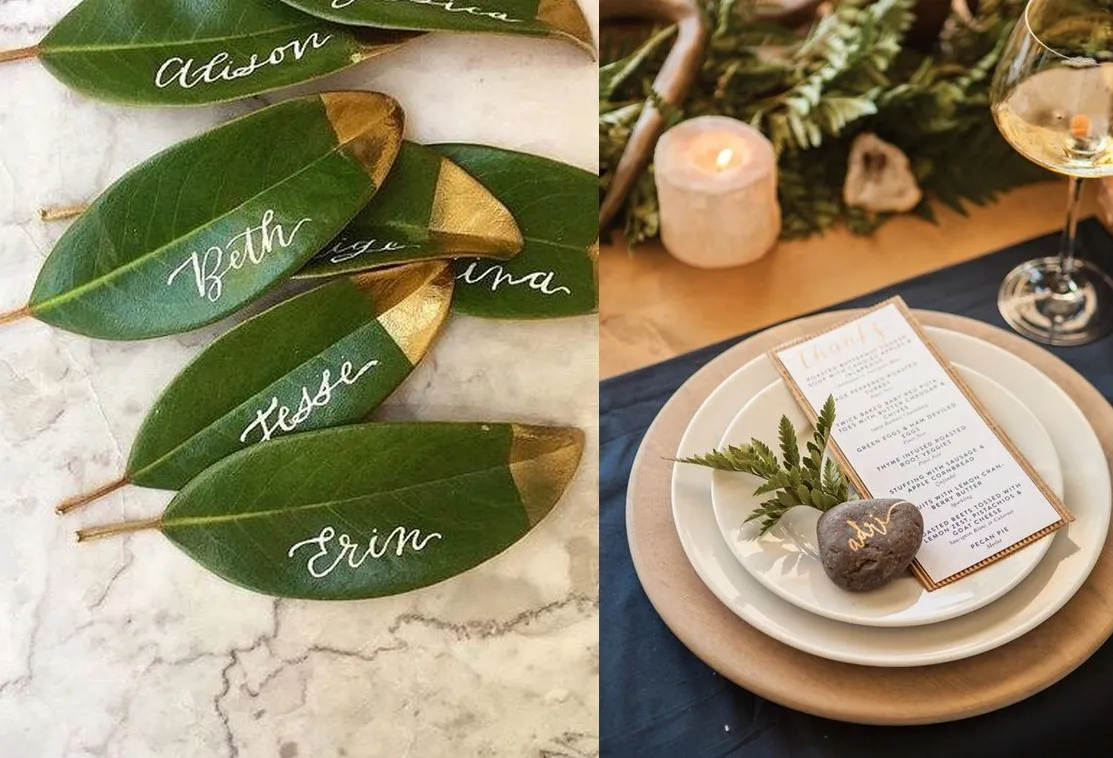 kreatywne winietki na st&oacute;ł przykłady