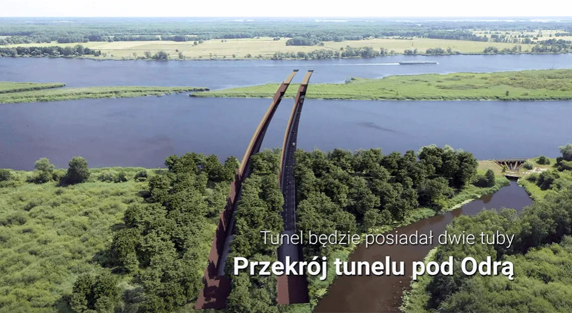Tunel pod Odrą Police TBM budowa wizualizacja