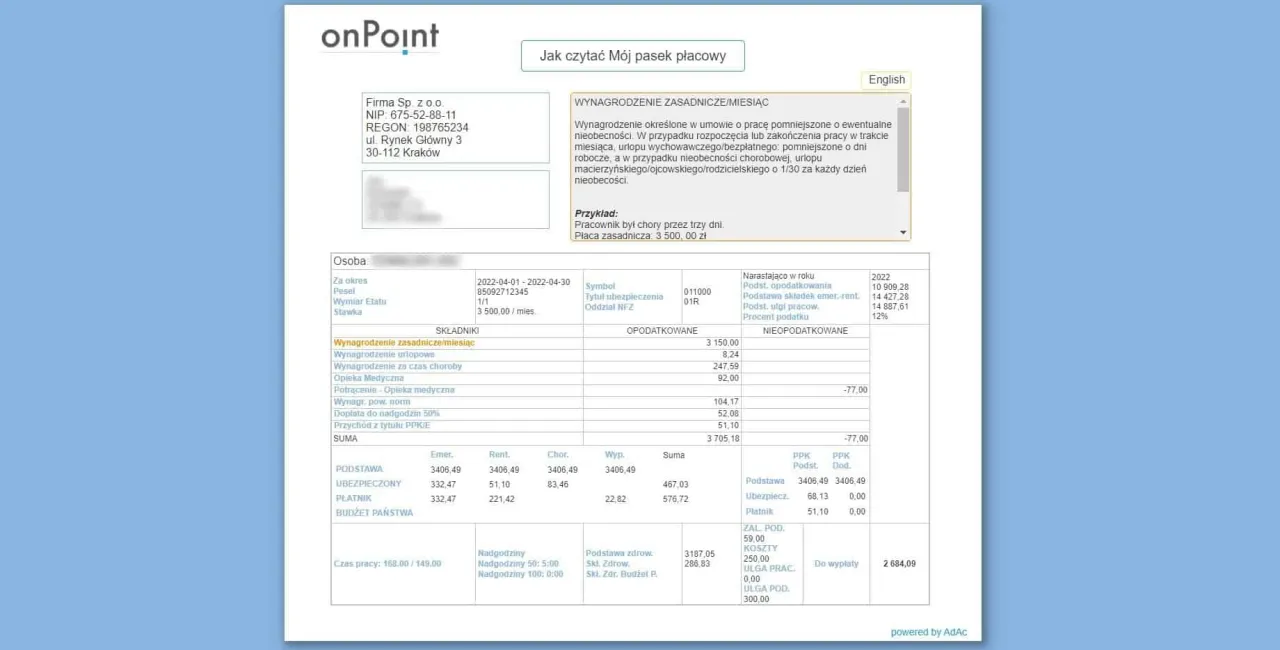 stos dokument&oacute;w finansowych: umowy o pracę, paski płac, wyciągi bankowe