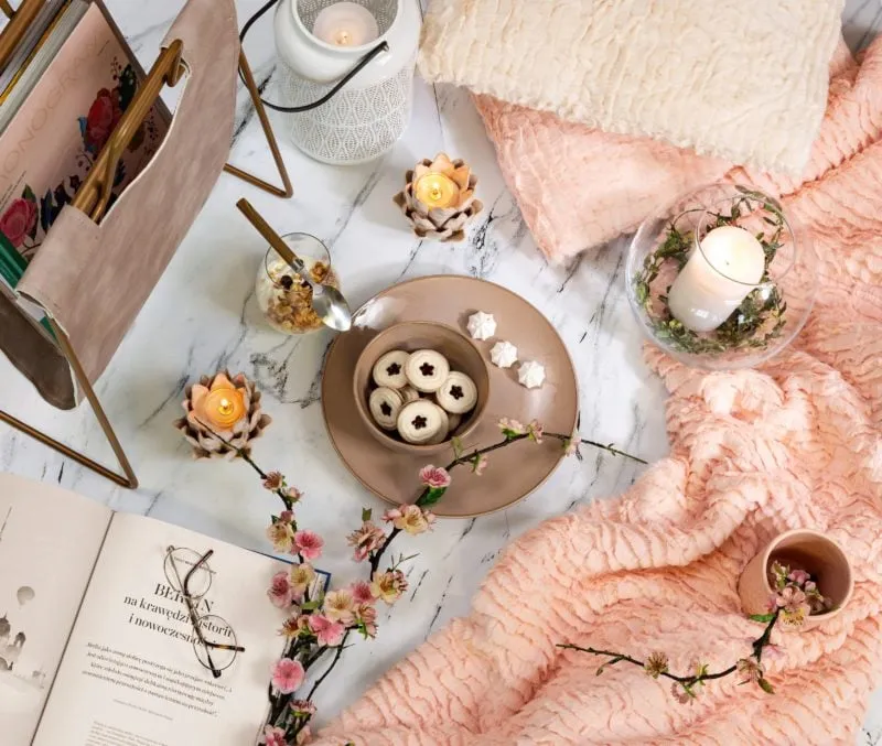 kreatywne zdjęcia w domu flat lay