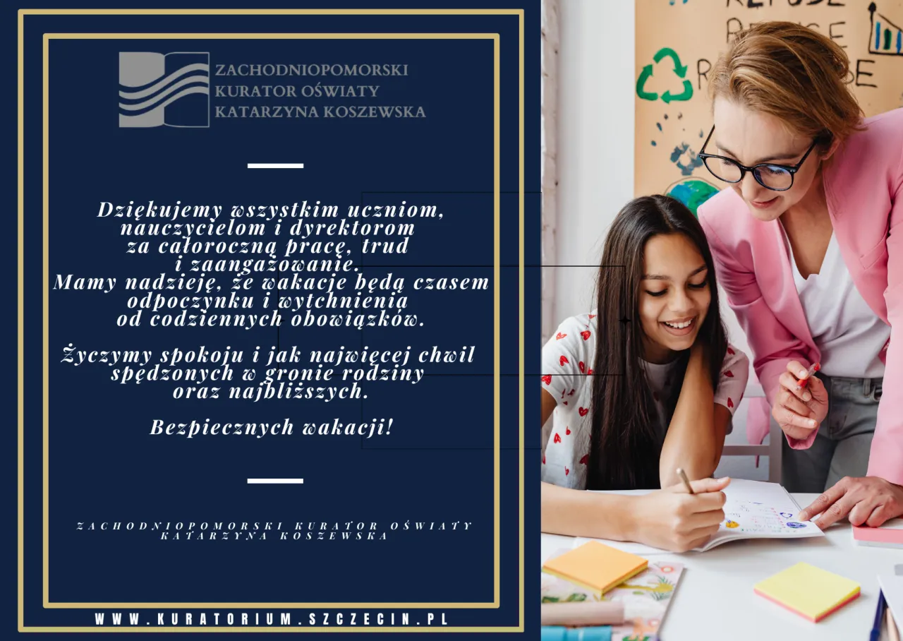 życzenia dla wychowawcy zakończenie roku szkolnego