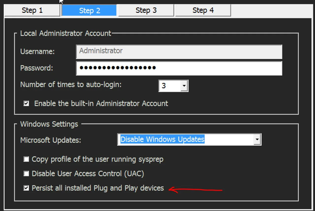 Konfiguracja sysprep Windows 10: Ustawienia konta administratora, wyłączanie aktualizacji i UAC.