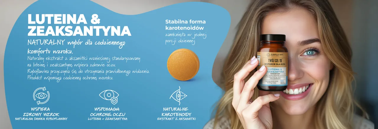 Produkty bogate w luteinę i zeaksantynę