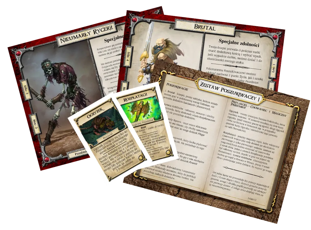 Talisman Poszukiwacze zawartość pudełka