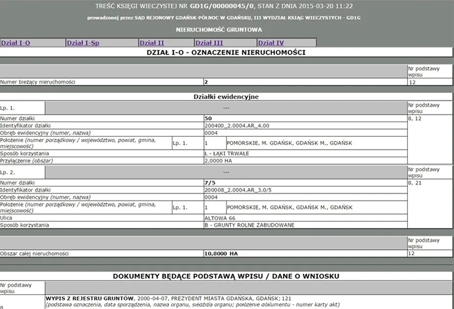 księga wieczysta online ekran