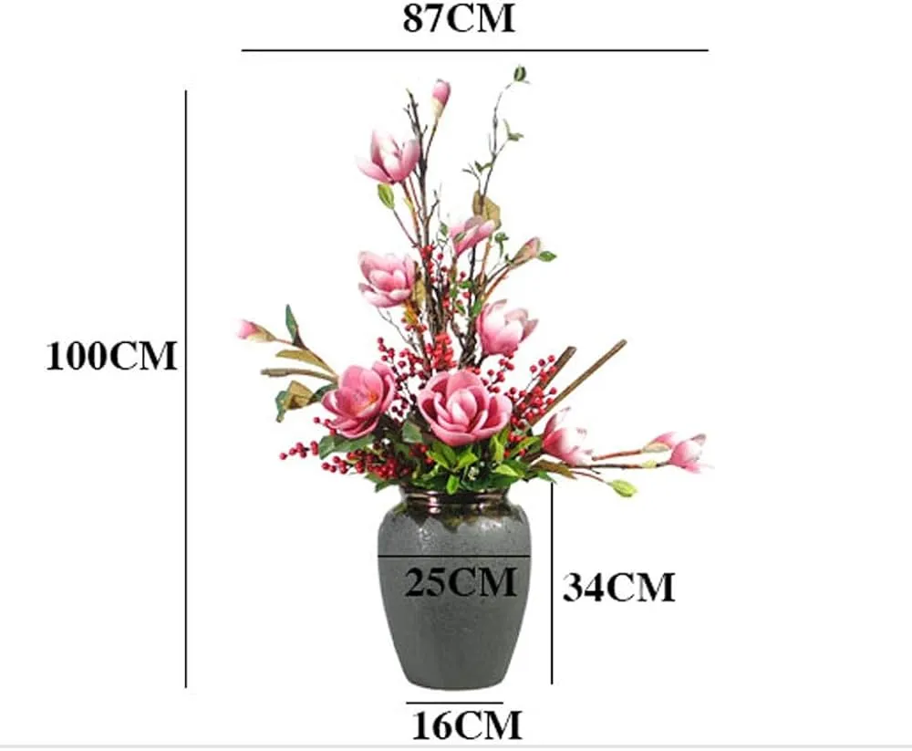 realistyczne sztuczne kwiaty premium w wazonie