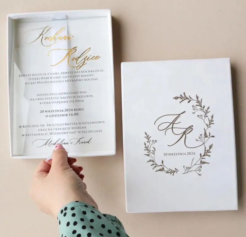 pomysły na zaproszenia ślubne dla rodziców
