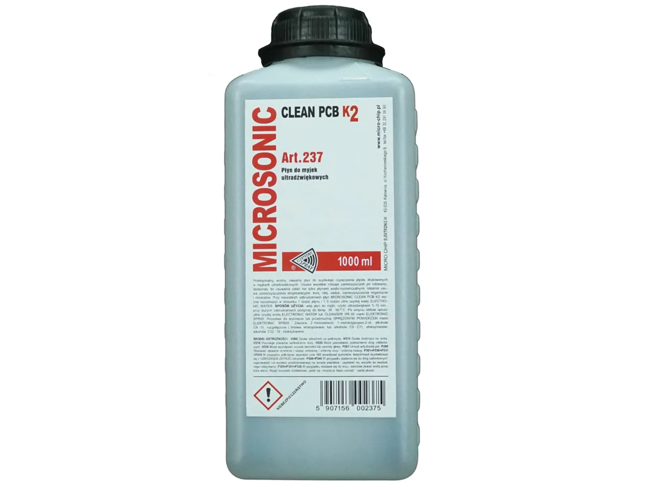 Składniki do domowego płynu do myjki ultradźwiękowej