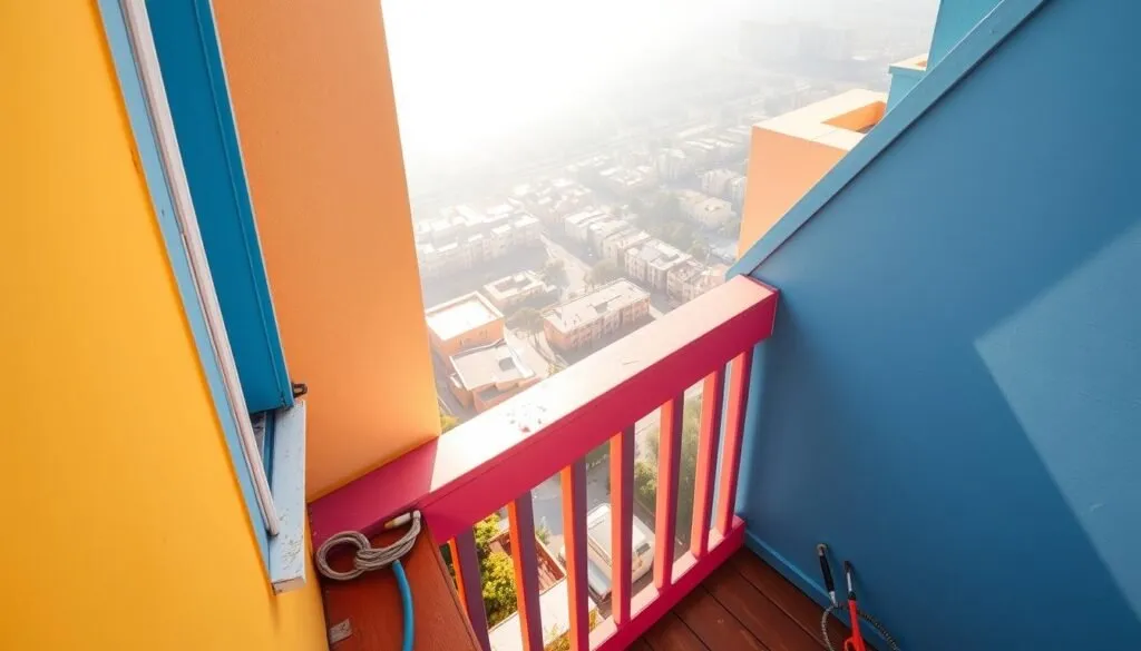 Przygotowanie balkonu do malowania