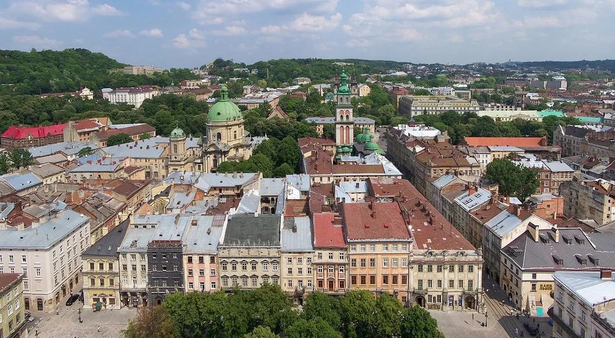 Lwów Stare Miasto panorama