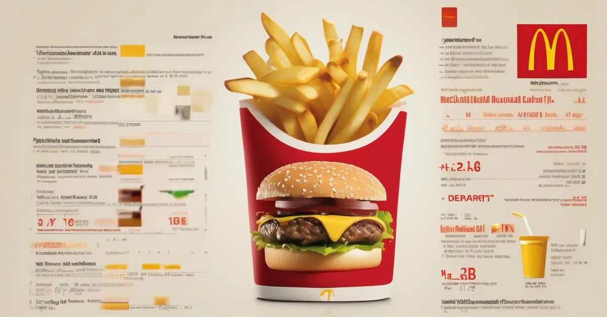 Tabela wartości odżywczych frytek McDonald's