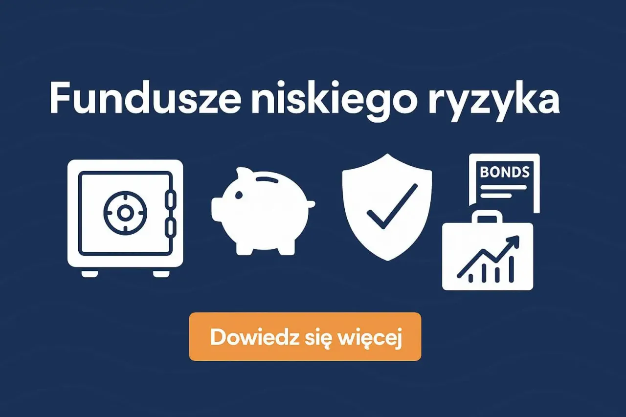 Fundusze niskiego ryzyka: sejf, skarbonka, tarcza, wykres. Czy warto inwestować? Dowiedz się więcej.
