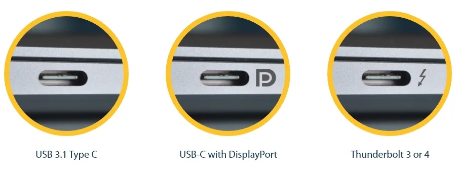 symbole USB-C DisplayPort Alt Mode