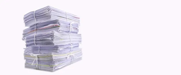Stos dokumentów finansowych