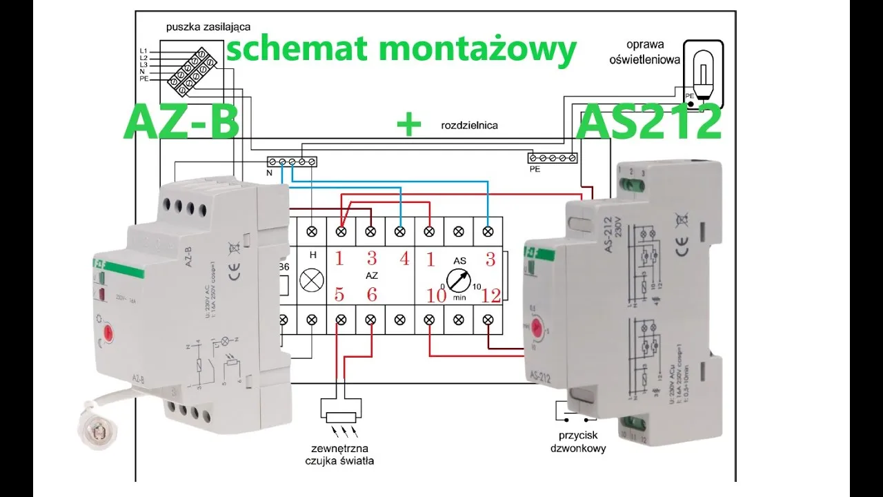technik elektryk schemat elektryczny