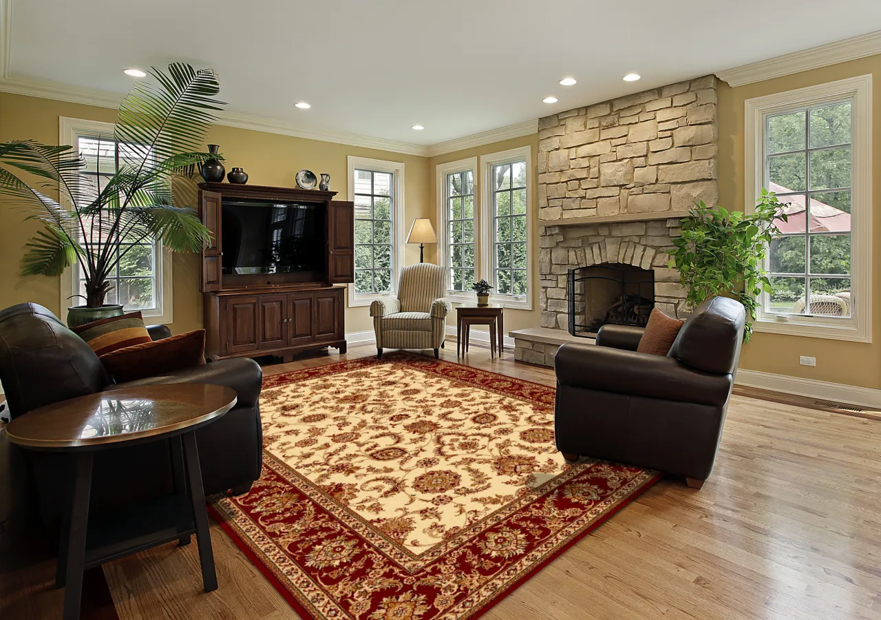 Dywan wełniany do dębowej podłogi