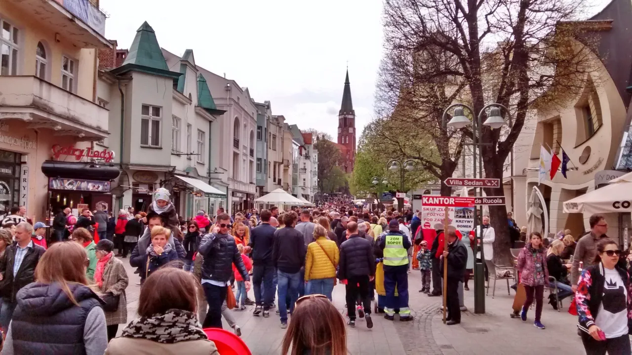 Sopot Monciak ulica handlowa