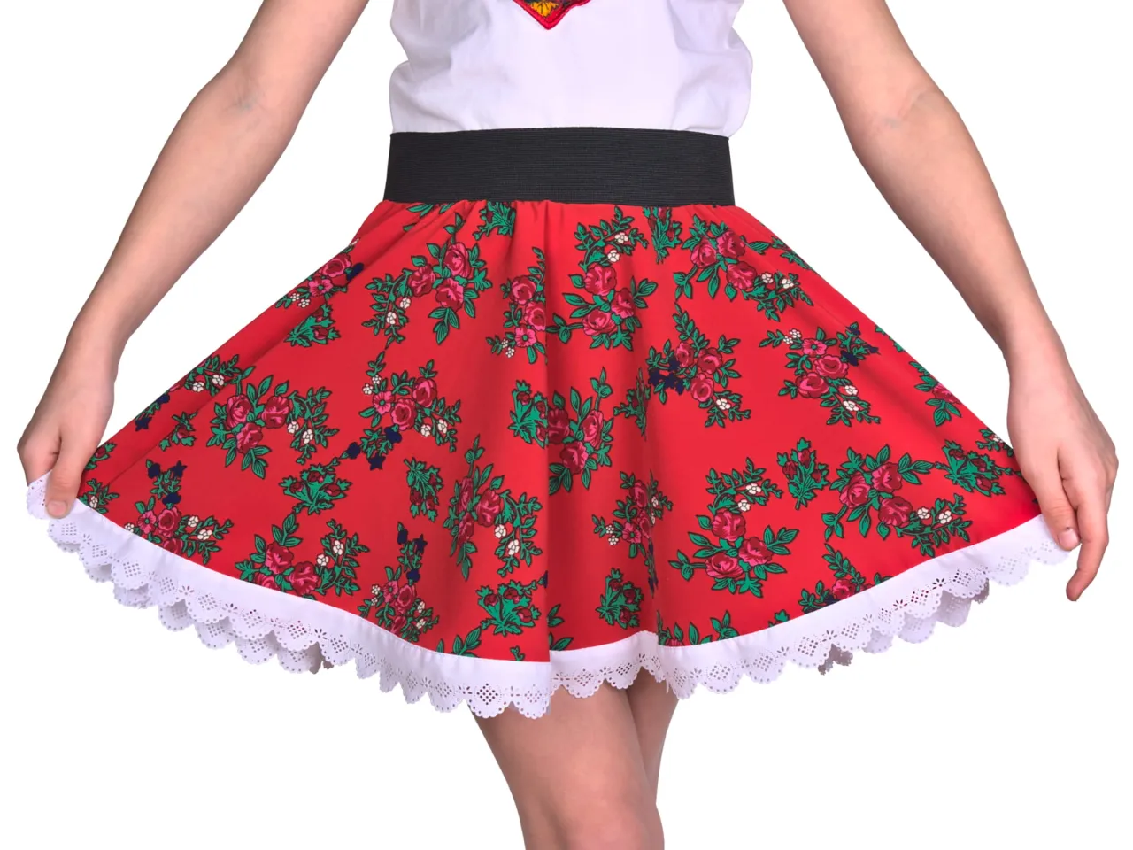 polskie marki sp&oacute;dniczki w kwiaty dla dziewczynek