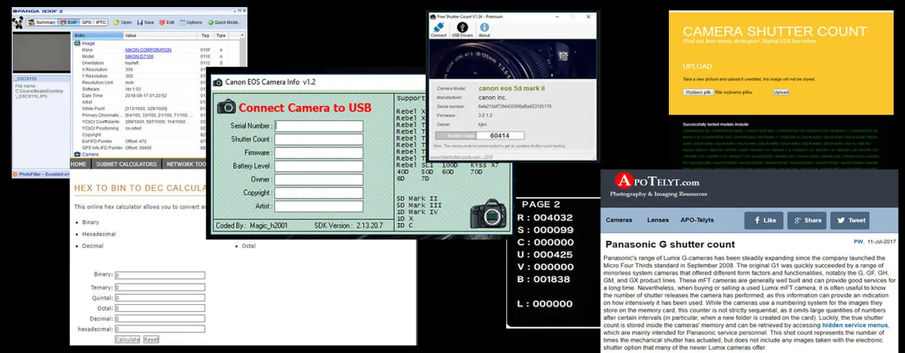 interfejs strony do sprawdzania przebiegu aparatu online