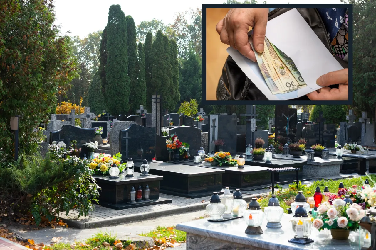 koszty miejsca na cmentarzu infografika