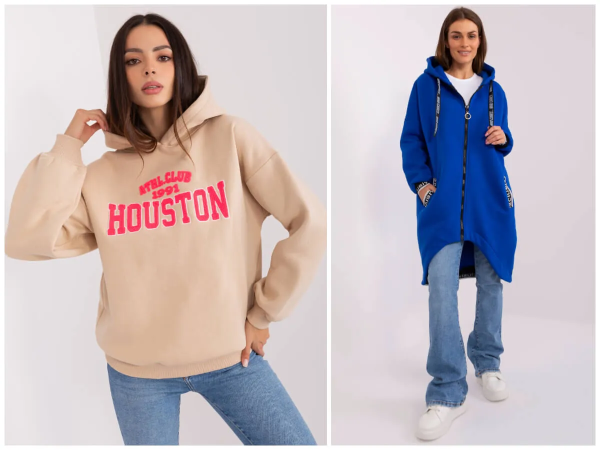 Modna bluza damska stylizacje