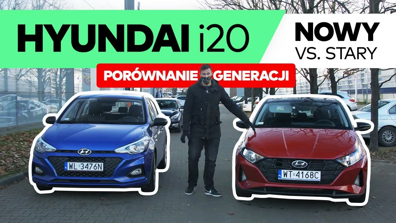 Hyundai i20 generacje por&oacute;wnanie