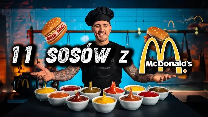 R&oacute;żne rodzaje sos&oacute;w McDonald's