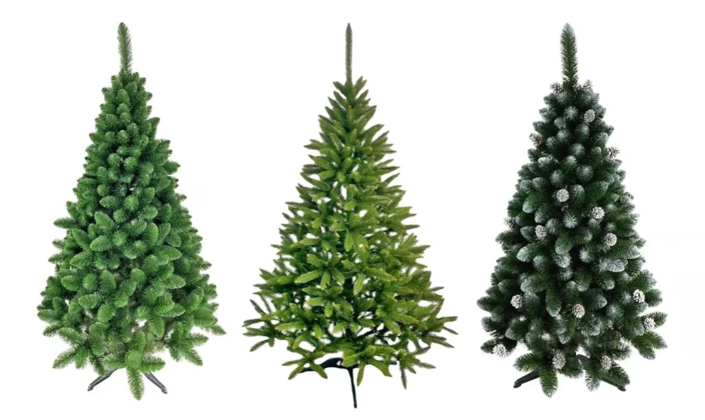 r&oacute;żne gatunki choinek żywych i sztucznych por&oacute;wnanie