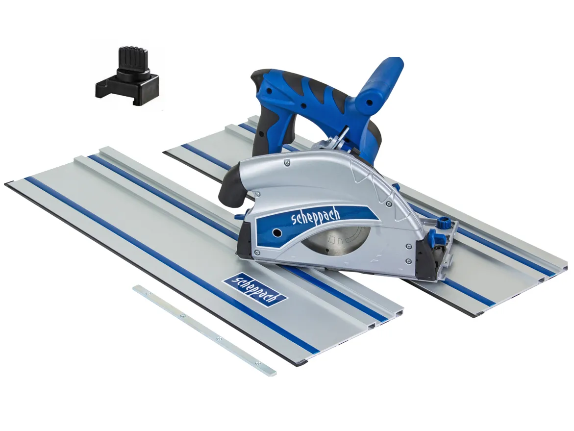 zagłębiarka z szyną prowadzącą cięcie płyty