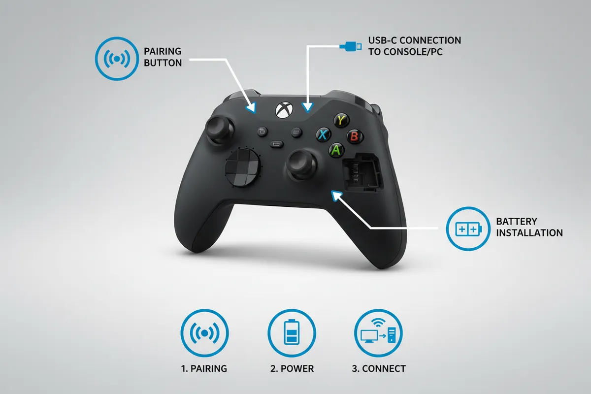 Xbox Series X controller pairing button