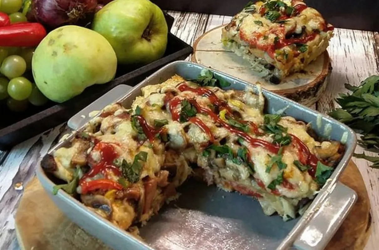 Składniki na zapiekankę z chleba tostowego